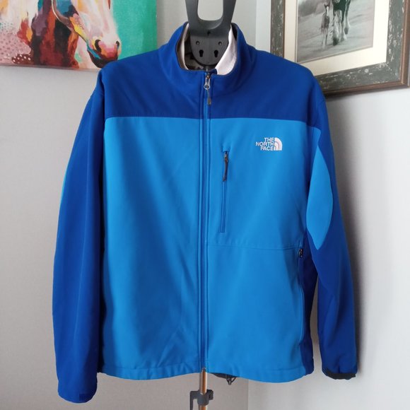 The North Face soft shell two tone blue  jacket men's size XXL - Picture 1 of 9